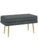 HOMCOM Sitzbank in Dunkelgrau 79,5L x 37,5B x 43H cm
