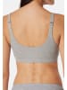 Schiesser Bustier Pure Rib in Grau-meliert