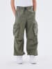 name it Jogger Cargo Hose Twill Parachute Chino Pants NKMBEN in Olive