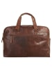 SPIKES & SPARROW Reisetasche echt Leder in cognac