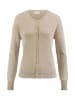 Hessnatur Hessnatur Strick Jacke Regular aus Leinen mit Bio-Baumwolle und LENZING™ ECOVERO in taupe