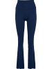 Hummel Leggings "Yoga High Waist Flare W Tights" in Blau