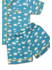Little Green Radicals Durchgeknöpftes Pyjama-Shortset in Blau