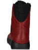 softinos Stiefelette in Rot/Schwarz