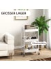 HOMCOM Küchenwagen-45L x 30,6B x 79H cm-Weiß