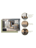 Inn.Furn Garderobenschrank Eiche, grau 70/200 cm mit Spiegel