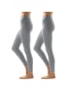 Erwin Müller Single-Jersey Leggings, lang 2er-Pack in hellgrau meliert
