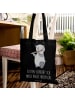 Mr. & Mrs. Panda Tote Bag Flöte Zauber mit Spruch in Schwarz