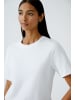Oui SVEHA T-Shirt aus reiner Baumwolle in Optic White