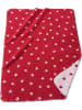 Erwin Müller Jacquard Kuscheldecke in rot