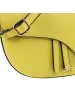 Toscanto Leder Schultertasche, Umhängetasche Toscanto Tasche gelb ca. 22cm