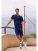 DANISH ENDURANCE T-Shirt Basic Crew Neck in white_dark navy