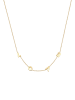 Elli Halskette 925 Sterling Silber Love-Schriftzug in Gold