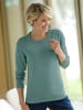 Sieh an! Langarm-Pullover in jade