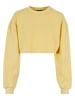 Urban Classics Urban Classics Damen Ladies Cropped Flower Embroidery Terry Crewneck in vintagesun