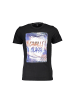cavalli CLASS Schwarzes Baumwoll-T-Shirt