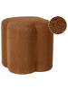 Beliani Pouf MANCOS in Braun - (W) 41 x (H) 44 x (L) 35 cm