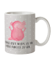 Mr. & Mrs. Panda Kindertasse Axolotl Hurra mit Spruch in Grau Pastell