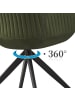 B&D Home Drehstuhl ARVIT in Grün - (B)58 x (H)81 x (T)60,5 cm