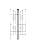 relaxdays 2 x Rankgitter in Schwarz - (B)46 x (H)183 cm