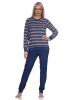 NORMANN Frottee Schlafanzug langarm Pyjama Bündchen - 82769 in navy