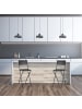 relaxdays 2 x Barhocker in Grau - (B)44 x (H)115 x (T)63 cm