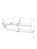 Beliani 3-Sitzer Sofa ROSET in Grau - (W) 202 x (H) 76 x (L) 92 cm