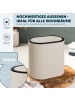 eluno ovaler Kosmetikeimer mit Softtouch-Oberfläche, 6 Liter