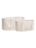 ebuy24 Körbe Arese 2er Set Offwhite 26 x 38 cm