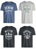 Mustang T-Shirt Basic Print 4er Pack in Mehrfarbig
