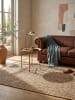 KADIMA DESIGN Naturfaser-Teppich Handgewebt ERME Jute Naturbelassen Modern in Natur-Blau