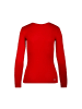 BIDI BADU Mina Tech Roundneck Longsleeve - dark red in dunkelrot