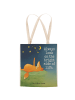 Mr. & Mrs. Panda Shopper-Tasche Fuchs Sterne Design mit Spruch in Weiß