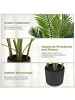 COSTWAY 2er Set Künstliche Areca Palme in Grün