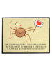 Mr. & Mrs. Panda Bastelmatte Spinne Agathe Motivation mit Spruch in Gelb Pastell