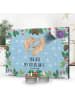 Mr. & Mrs. Panda adventskalender kerzen Otter Herz mit Spruch in Eisblau