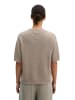 Marc O'Polo Kurzarm-Pullover loose in Stone Taupe Melange