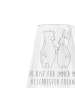 Mr. & Mrs. Panda Weinglas Bär und Hase Umarmen mit Spruch in Transparent