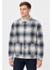 CASUAL FRIDAY Moderne Übergangsjacke Karomuster Langarm in Blau