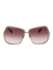 Max Mara Damen Sonnenbrillen Geometrisch Gold