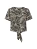 Vila Bluse Vilimia Kea in beige schwarz