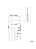 Beliani Schuhschrank LAJAMANU in Weiß - (W) 80 x (H) 180 x (L) 30 cm