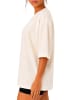 Reichstadt Damen Oversized Oversized T-Shirt in Beige