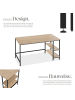 tectake Computer-Schreibtisch Canton 120 x 60 x 75,5 cm, Industrial Holz hell, Eiche Son