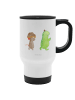 Mr. & Mrs. Panda Kaffee-Isolierbecher Schildkröte Maus ohne Spruch in Weiß