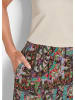 GOLDNER Jerseyhose mit Patchwork-Druck in bunt / gemustert
