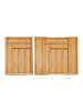relaxdays Besteckkasten in Natur - (B)52 x (H)5 x (T)45,5 cm