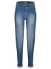 ANGELS  Jeans Mom-Jeans Alma Crop mit Logo-Applikation in mittelblau