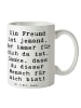 Mr. & Mrs. Panda Tasse Spruch Freund fürs Leben mit Spruch in Weiß
