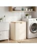 SONGMICS Wäschebox Roxanne in Weiß-Beige - (B)38.5 x (H)75 x (T)52 cm